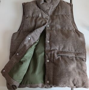 Zara Men Vintage Brown Tweed Vest